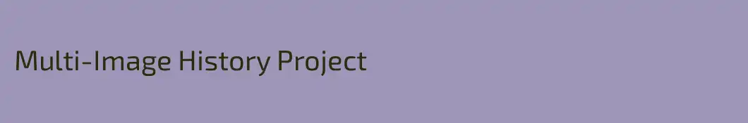 Multi-Image History Project